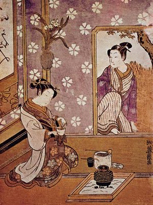 Японская чайная церемония . эпоха эдо